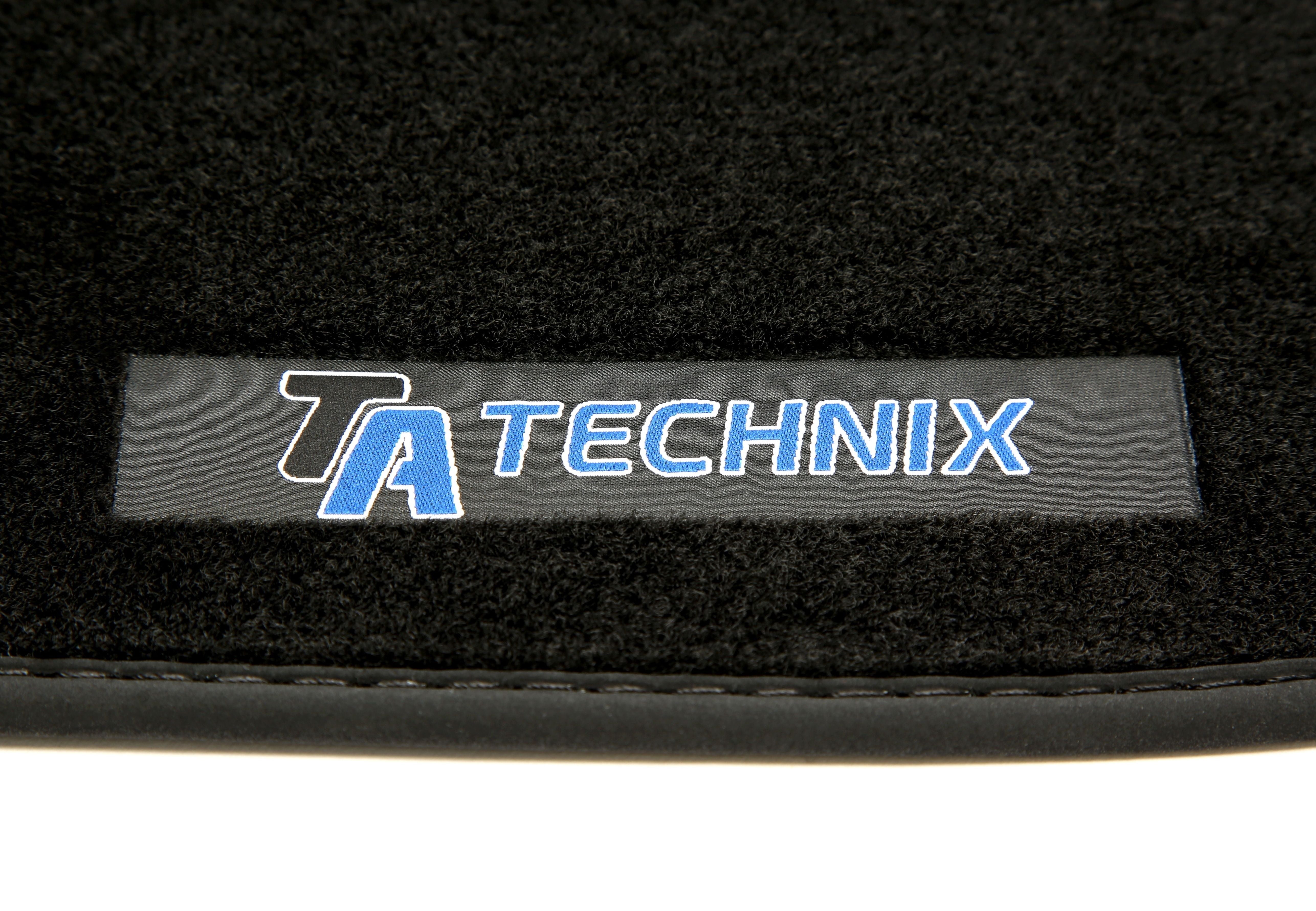 TA Technix Fußmatten Set mit Logo passend für Audi A6 Typ 4G, A7 Typ 4G