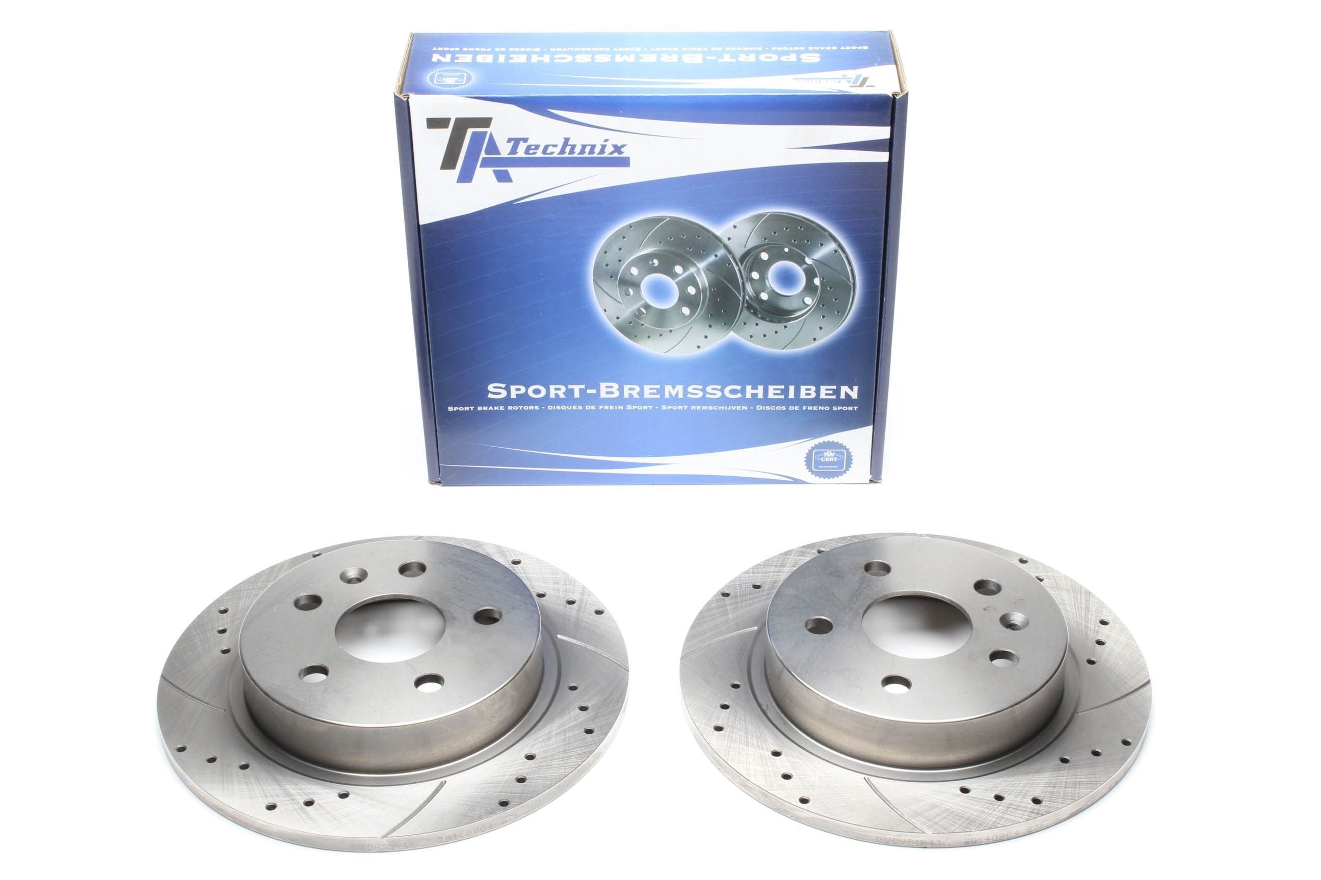 TA Technix Sport Bremsscheiben Satz Hinterachse passend für Opel Insignia/Saab 9-5