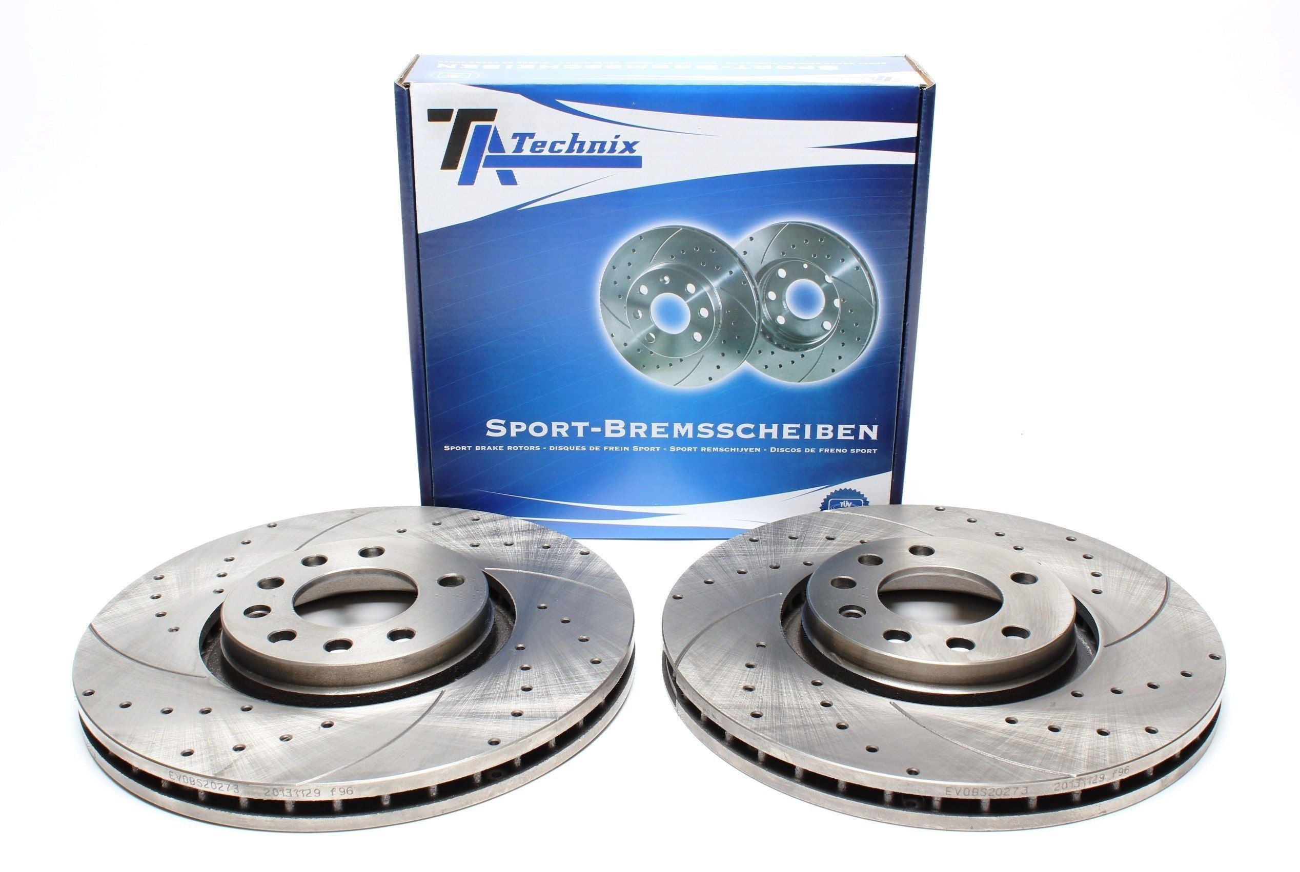TA Technix Sport Bremsscheiben Satz Vorderachse passend für Opel Signum / Vectra C / Saab 9-3