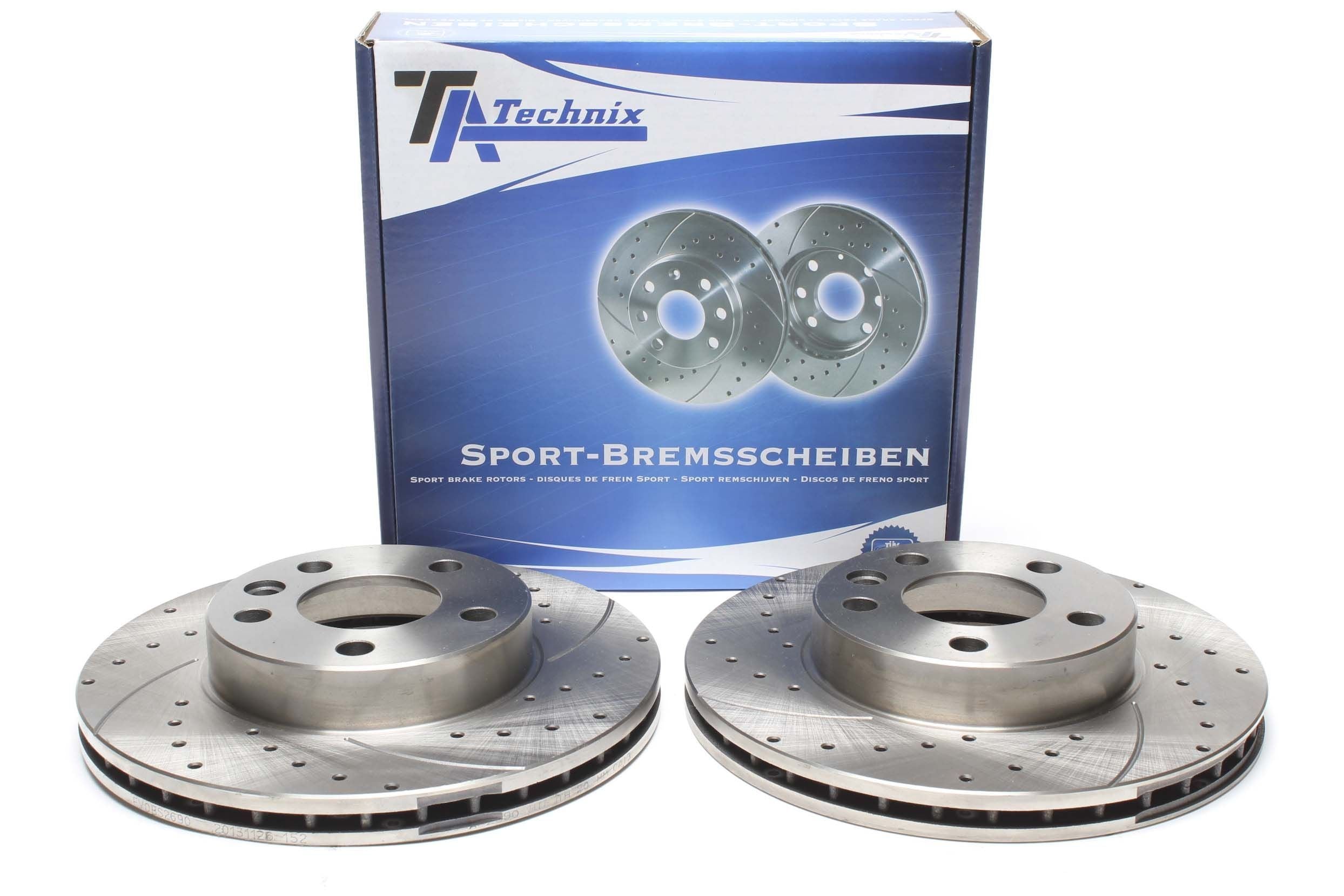 TA Technix Sport Bremsscheiben Satz Vorderachse passend für VW T4