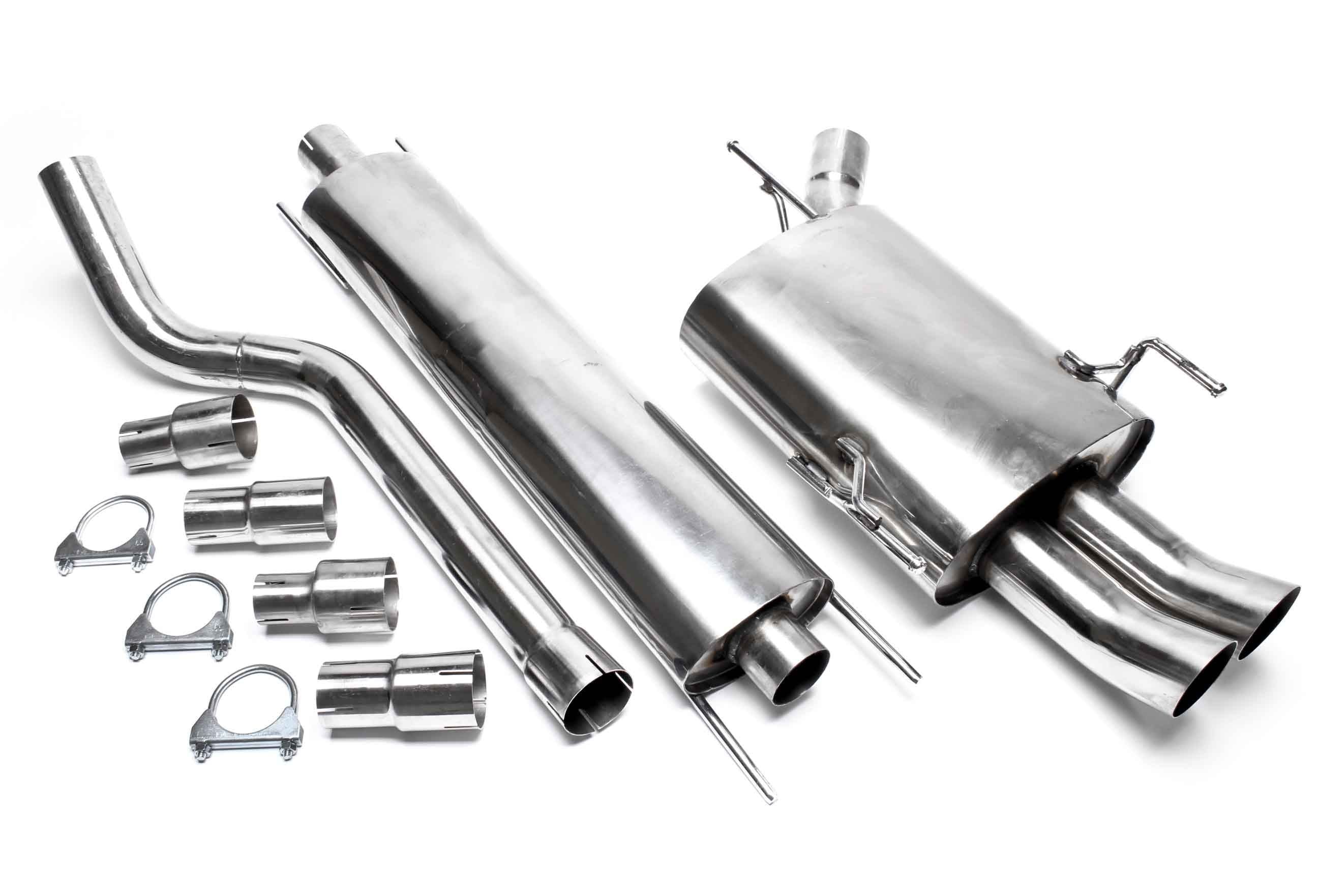 TA Technix Edelstahlanlage 2x76mm DTM passend für Opel Corsa C