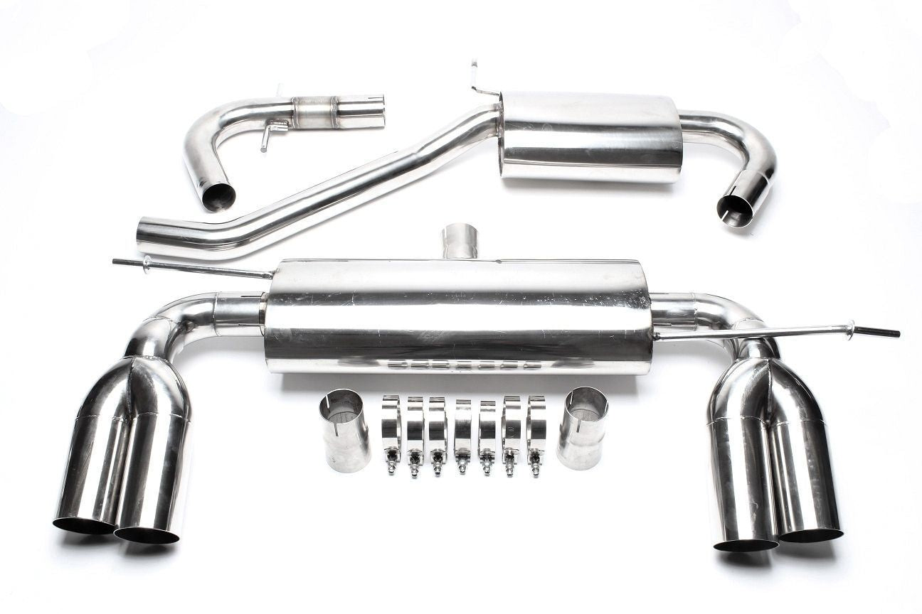 TA Technix Duplex Edelstahlanlage Links+Rechts 2x76mm passend für Audi A3 8P/ VW Golf V 1K, Golf Plus 1KP