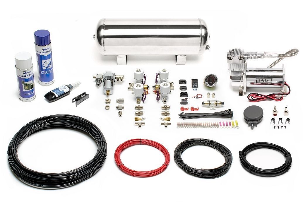 TA Technix/Viair härteverstellbares Luftfahrwerk passend für VW Corrado, Golf II, Jetta II