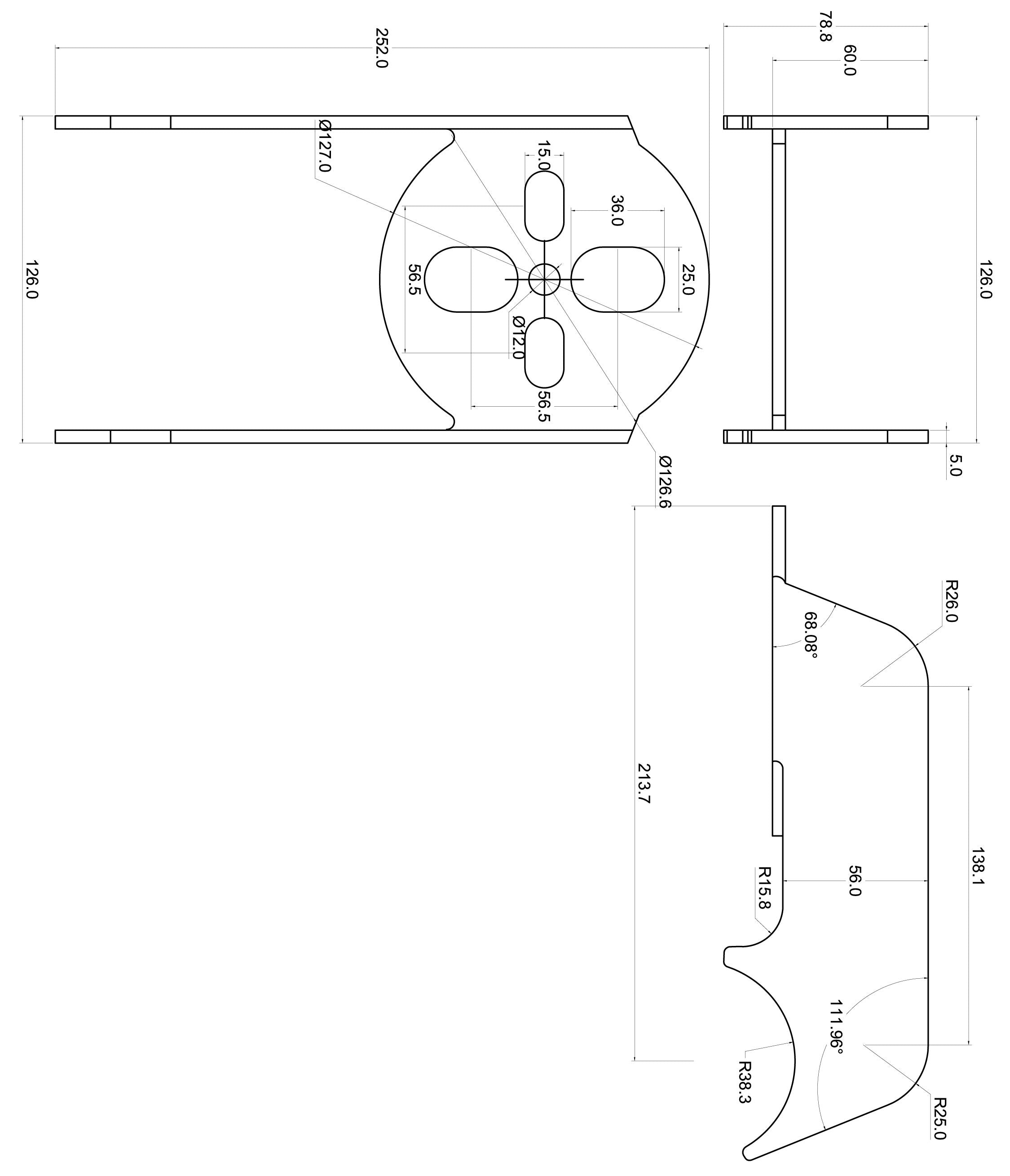 TA Technix universelle Balgplatte mit 2-3/4
