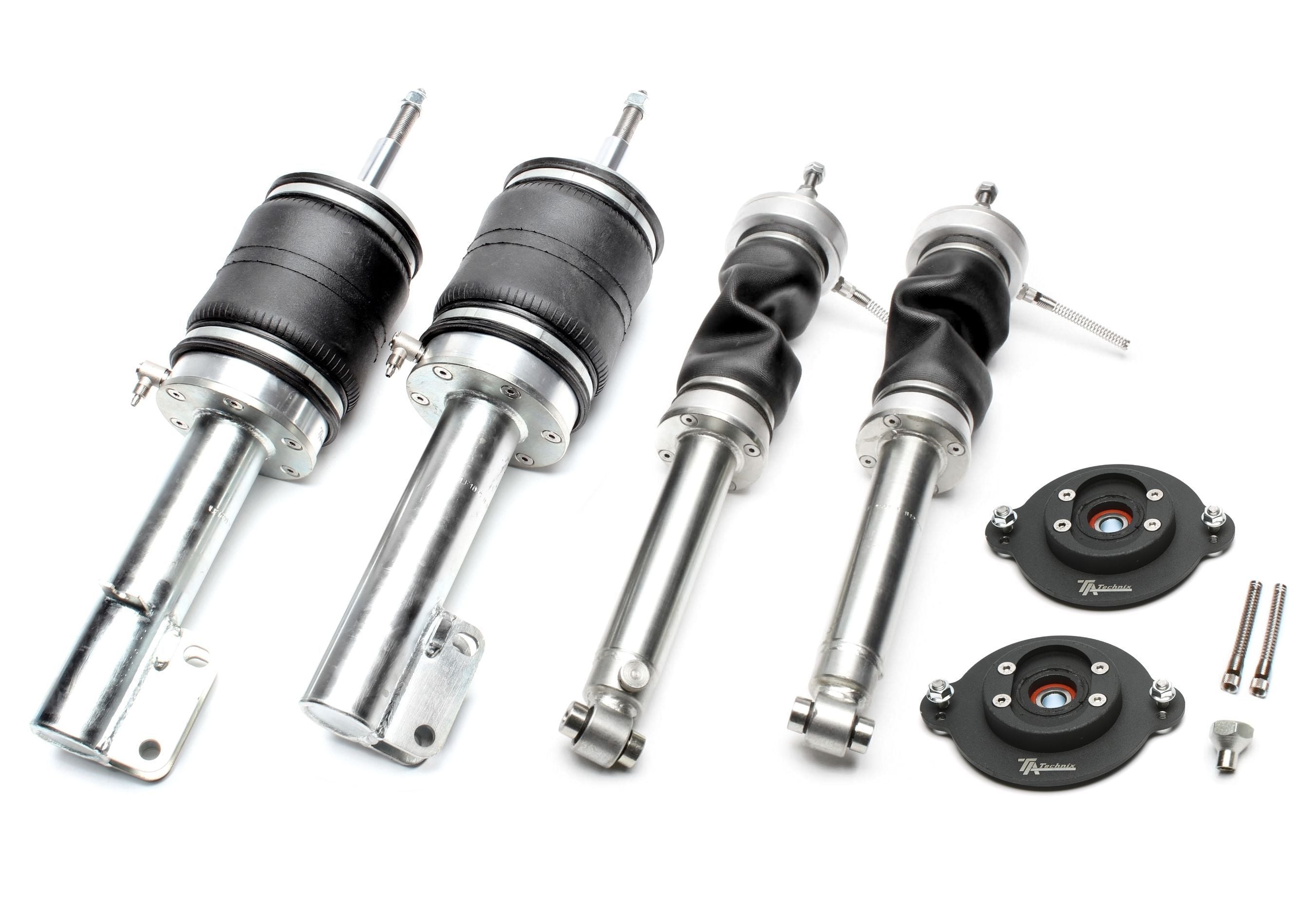TA Technix härteverstellbares Luftfahrwerk mit Airmanagement passend für VW Golf I, Golf I Cabriolet, Jetta I, Scirocco I+II 