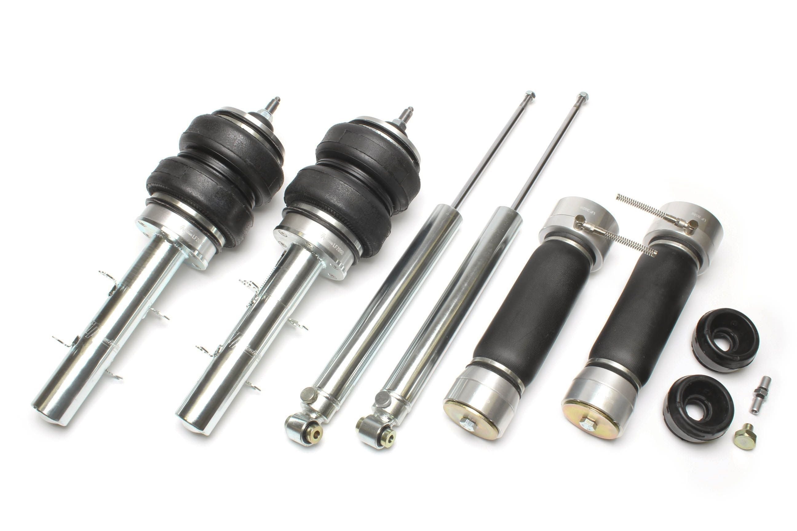 TA-​Technix härteverstellbarer Luftdämpfersatz passend für Audi A3 (8L), TT (8N)/ Seat Leon, Toledo II (1M)/ Skoda Octavia...