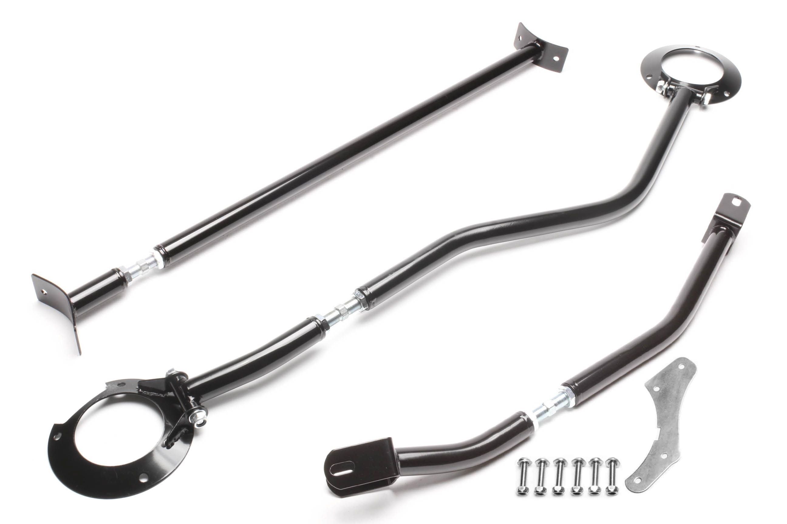 TA Technix Stahl-​Domstreben Kit, schwarz passend für VW Polo I-​II-III/Derby Typ 86/86C