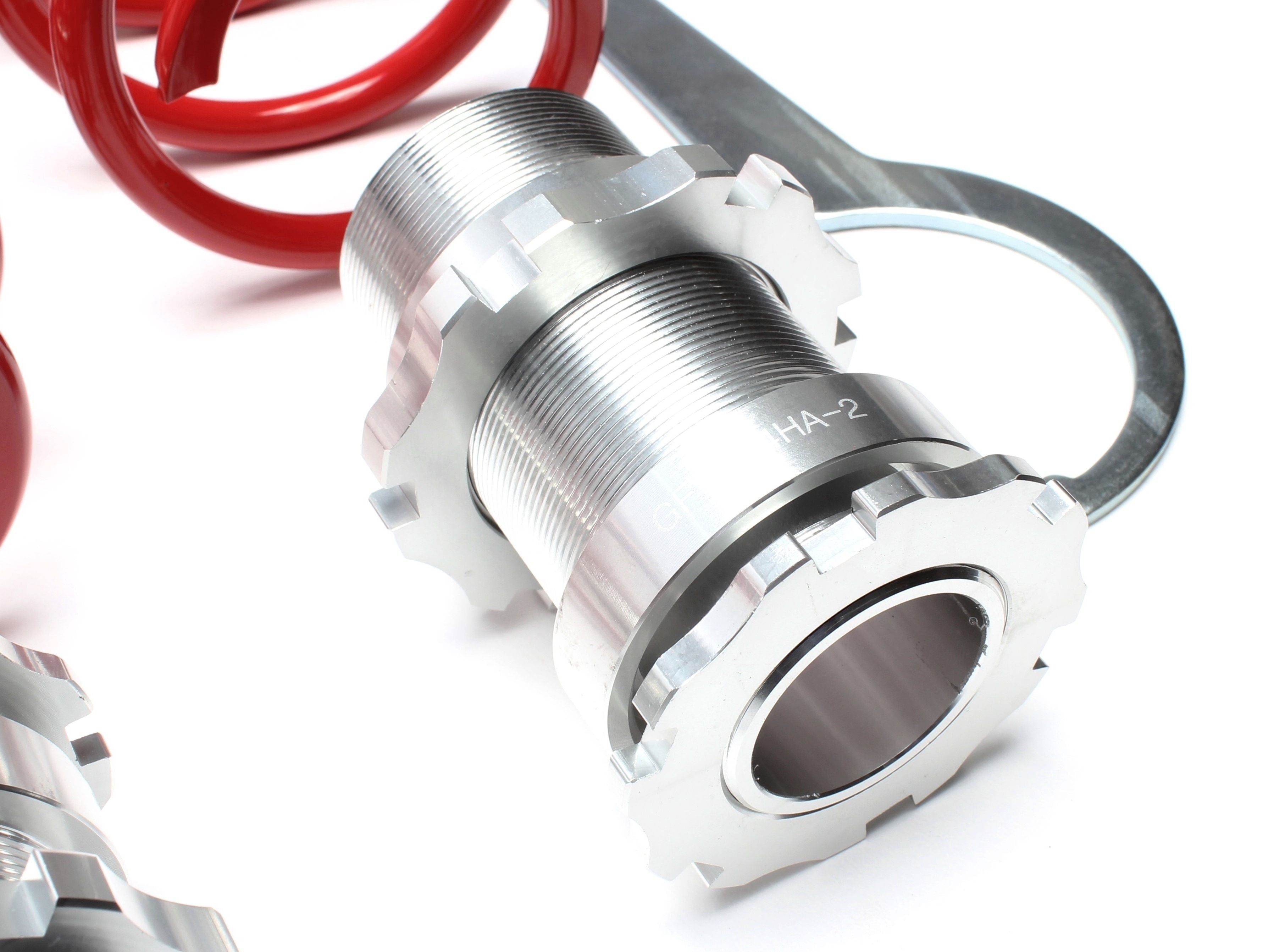 TA Technix härteverstellbares Gewindefahrwerk - Deep Version - passend für Audi A3 (8L)/ Seat Leon, Toledo II (1M)/ Skoda Octavia I (1U)/ VW Bora, Golf IV (1J), New Beetle (9C)