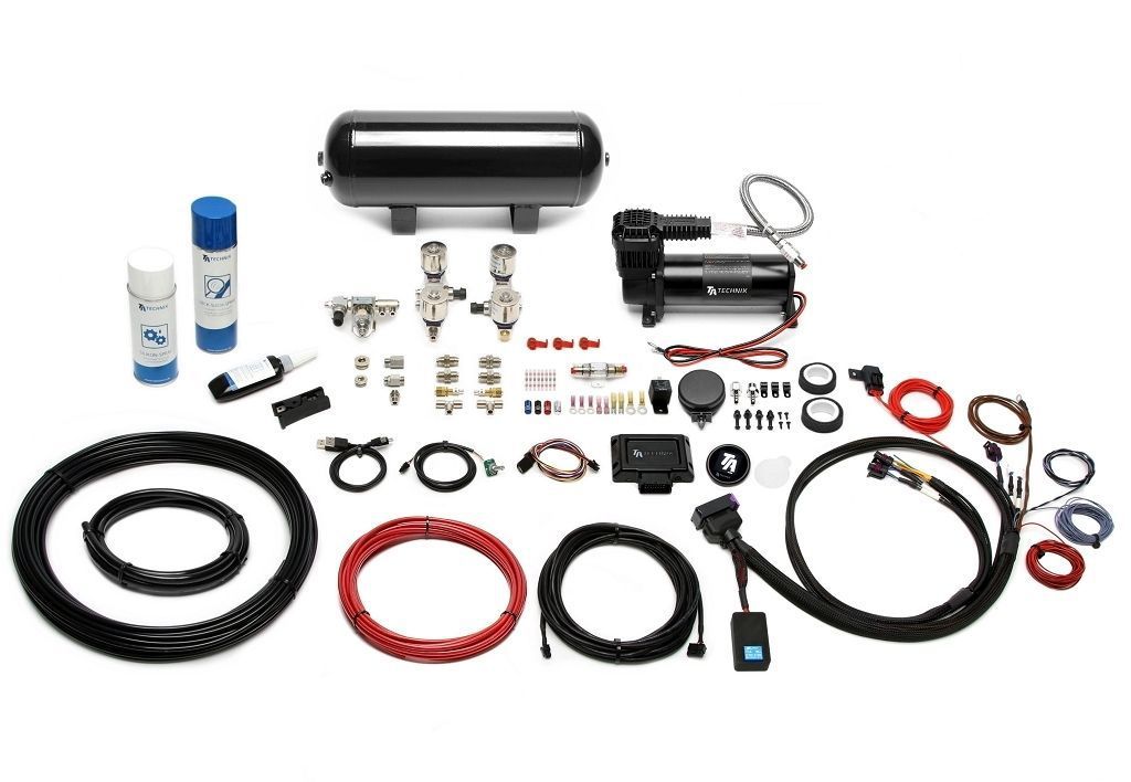 TA Technix Luftfahrwerk mit Airmanagement passend für Seat Ibiza V (KJ), VW Polo VI (AW)