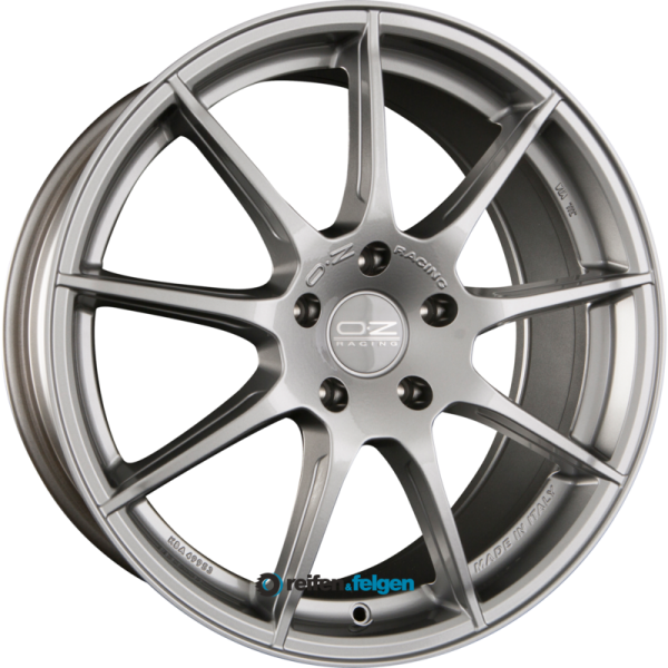 OZ OMNIA 8x18 ET45 5x114.3 NB75 Grigio Corsa Bright