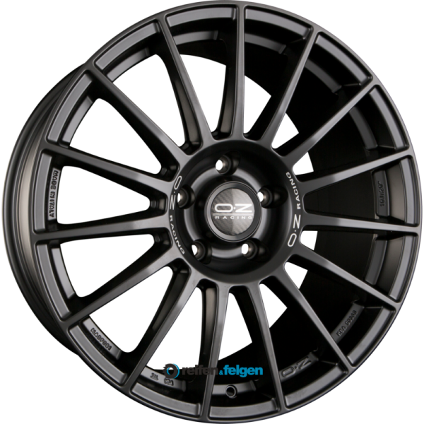 OZ SUPERTURISMO DAKAR 10.5x21 ET47 5x114.3 NB67.1 Matt Black + Silver Lettering