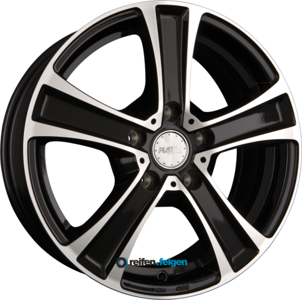 PLATIN P 56 8x18 ET34 5x120 NB72.6 Schwarz Poliert