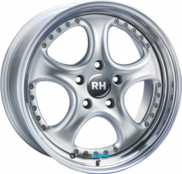 RH ALURAD AL CUP 8x18 ET37 5x112 NB72.6 HG Silber HP