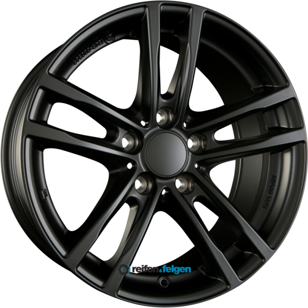 RIAL X10 8x18 ET43 5x120 NB72.6 Racing-Schwarz