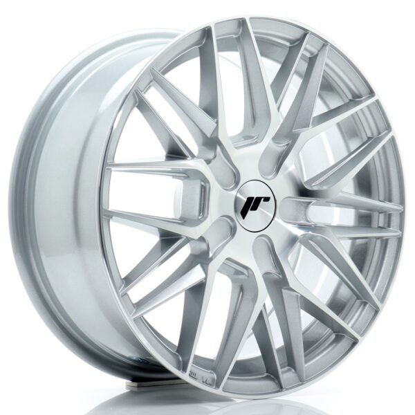 JR Wheels JR28 7x17 ET20-45 BLANK Silver Machined Face