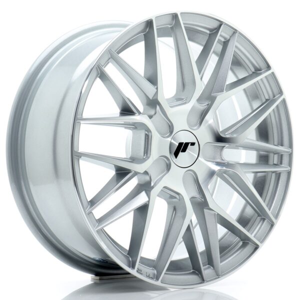 JR Wheels JR28 8x17 ET25-40 BLANK Silver Machined Face