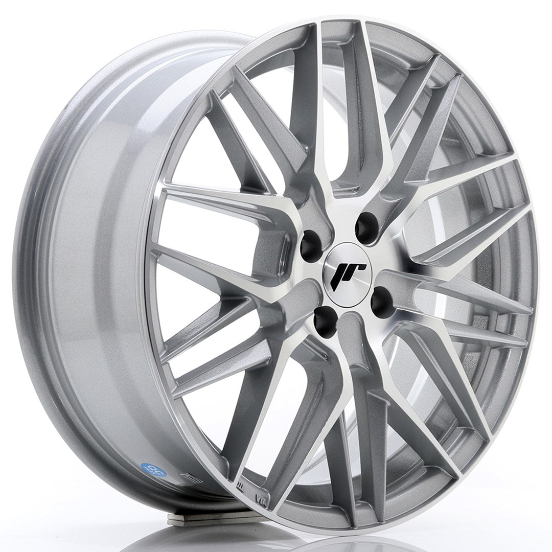 JR Wheels JR28 7x17 ET40 4x100 Silver Machined