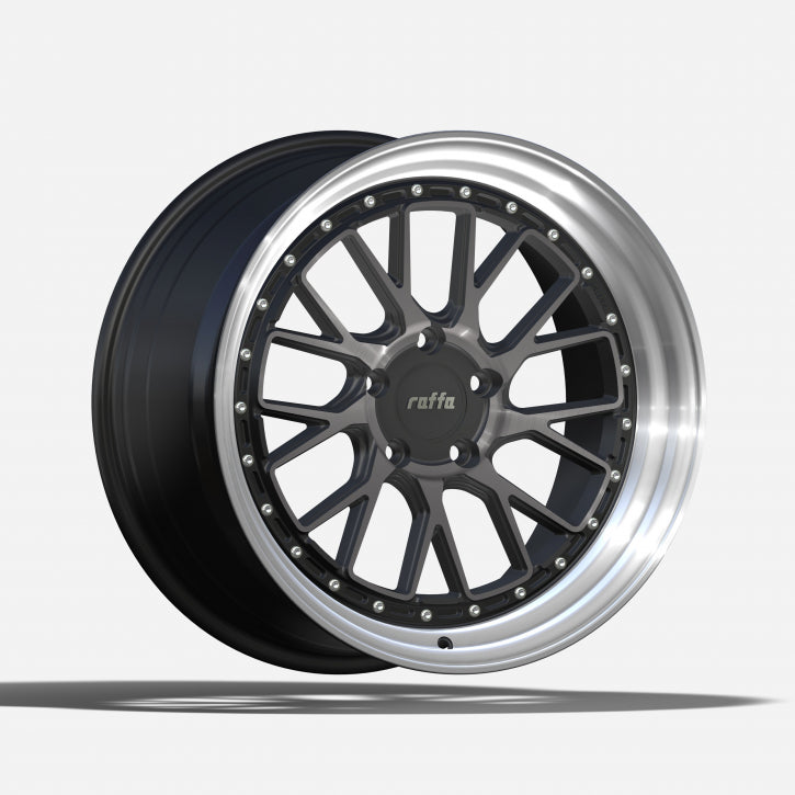 RAFFA WHEELS RS-03 8,5x19 DARK MIST RIM POLISHED 5x120 ET35