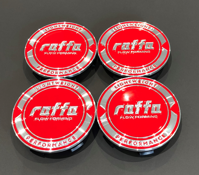 RAFFA WHEELS RF ALUMINIUM NABENDECKEL SET | ROT | 5x120