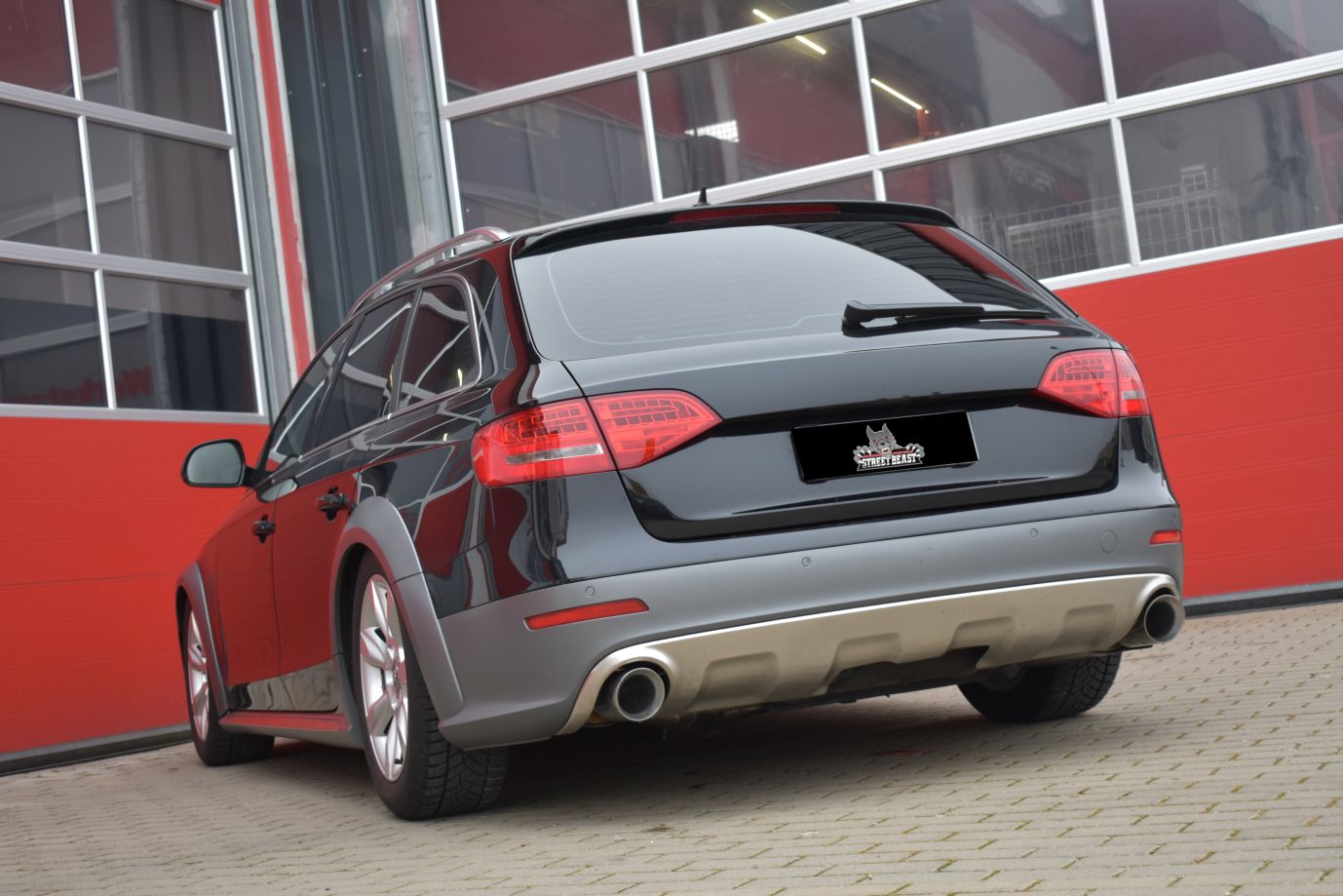 Streetbeast 76mm Duplex-Anlage Sportauspuff Klappensteuerung für Audi A4 B8