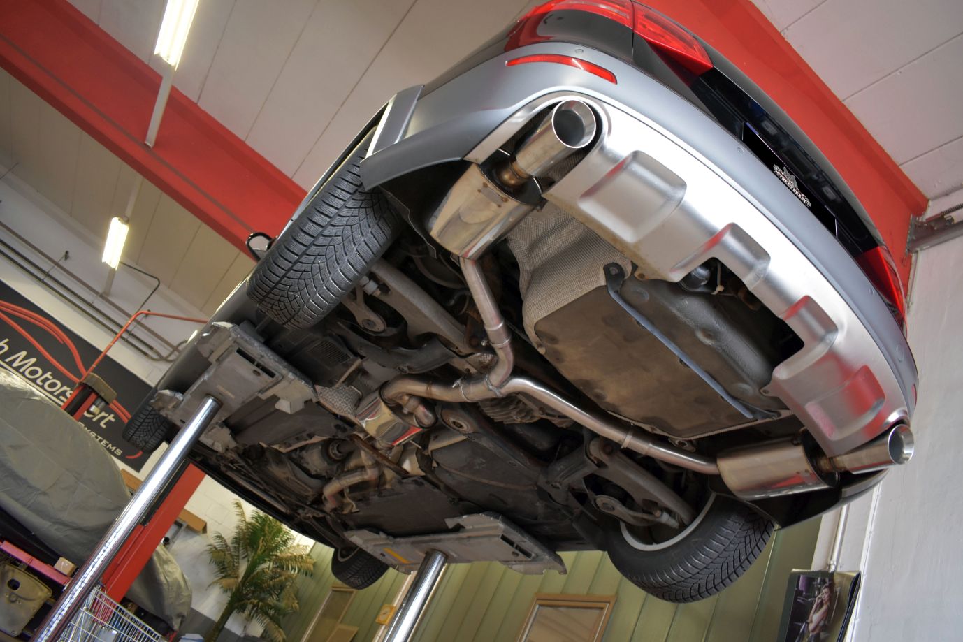 Streetbeast 76mm Duplex-Anlage Sportauspuff Klappensteuerung für Audi A4 B8
