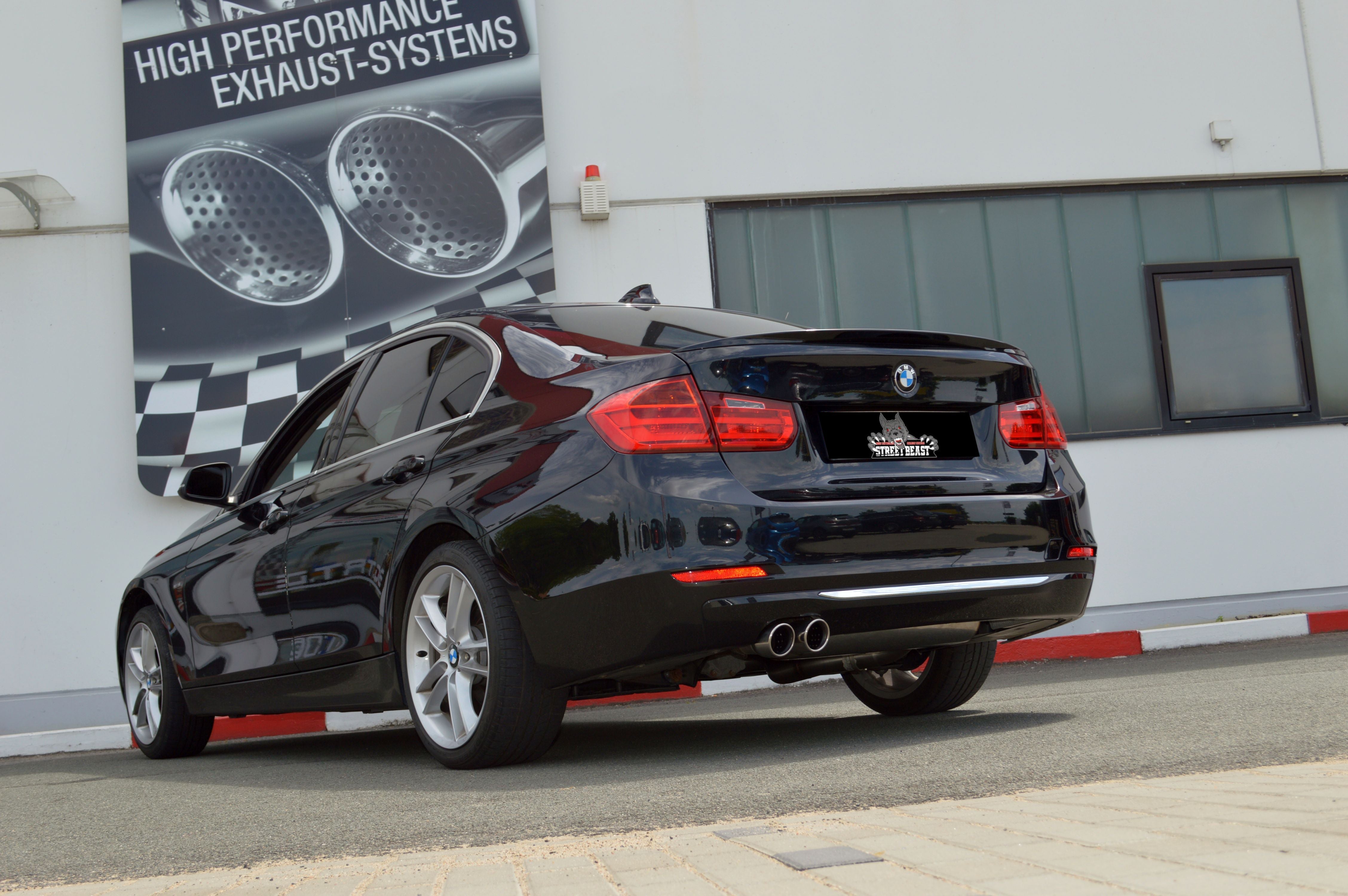 Streetbeast Sportauspuff 76mm mit Soundgenerator für BMW 3er F30 F31 Limo