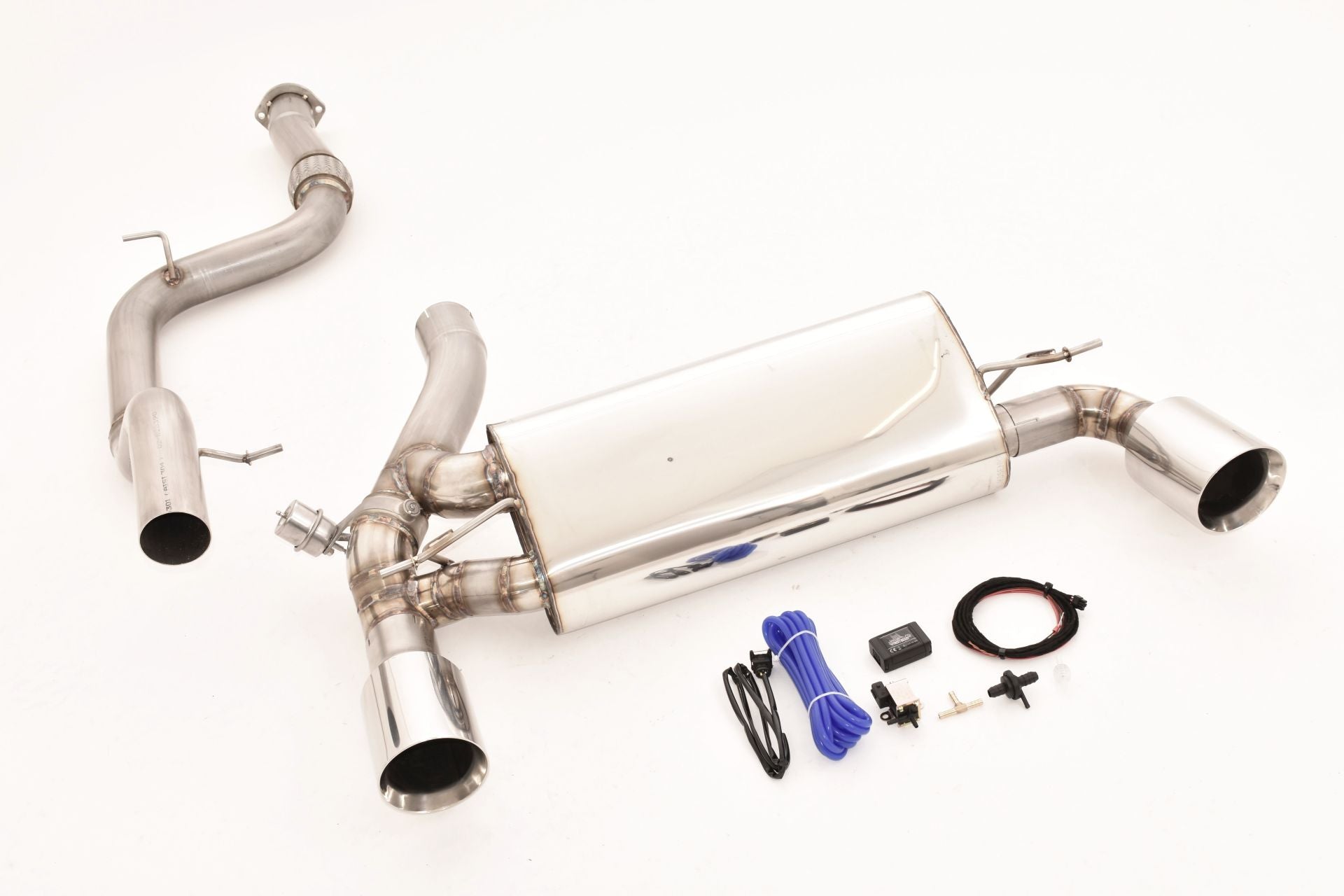 Streetbeast 76mm Duplex-Anlage Sportauspuff mit Klappensteuerung für Ford Focus