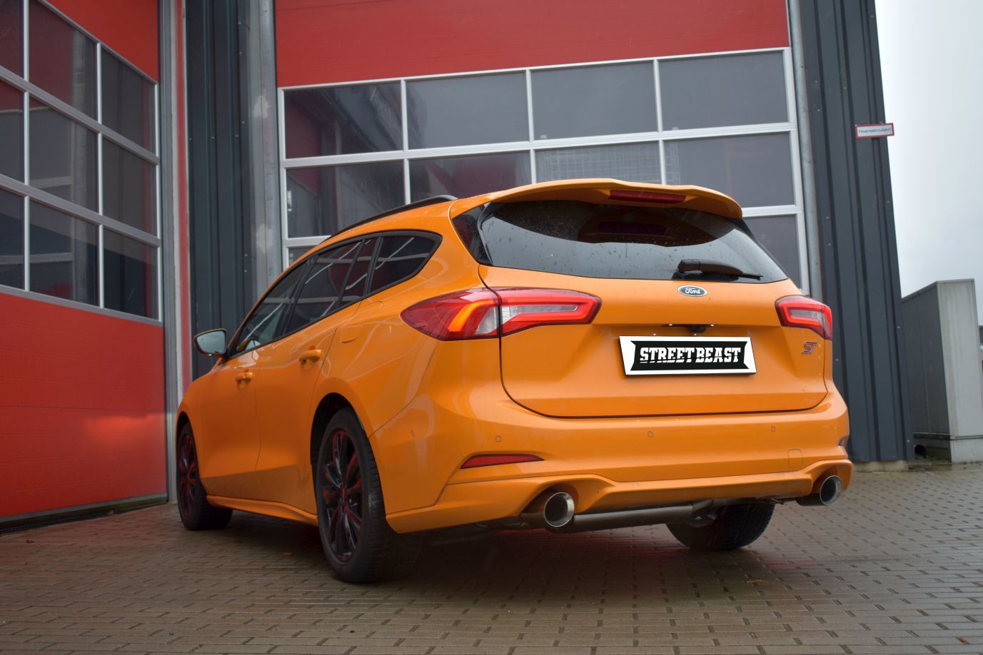 Streetbeast 76mm Duplex-Anlage Sportauspuff mit Klappensteuerung für Ford Focus