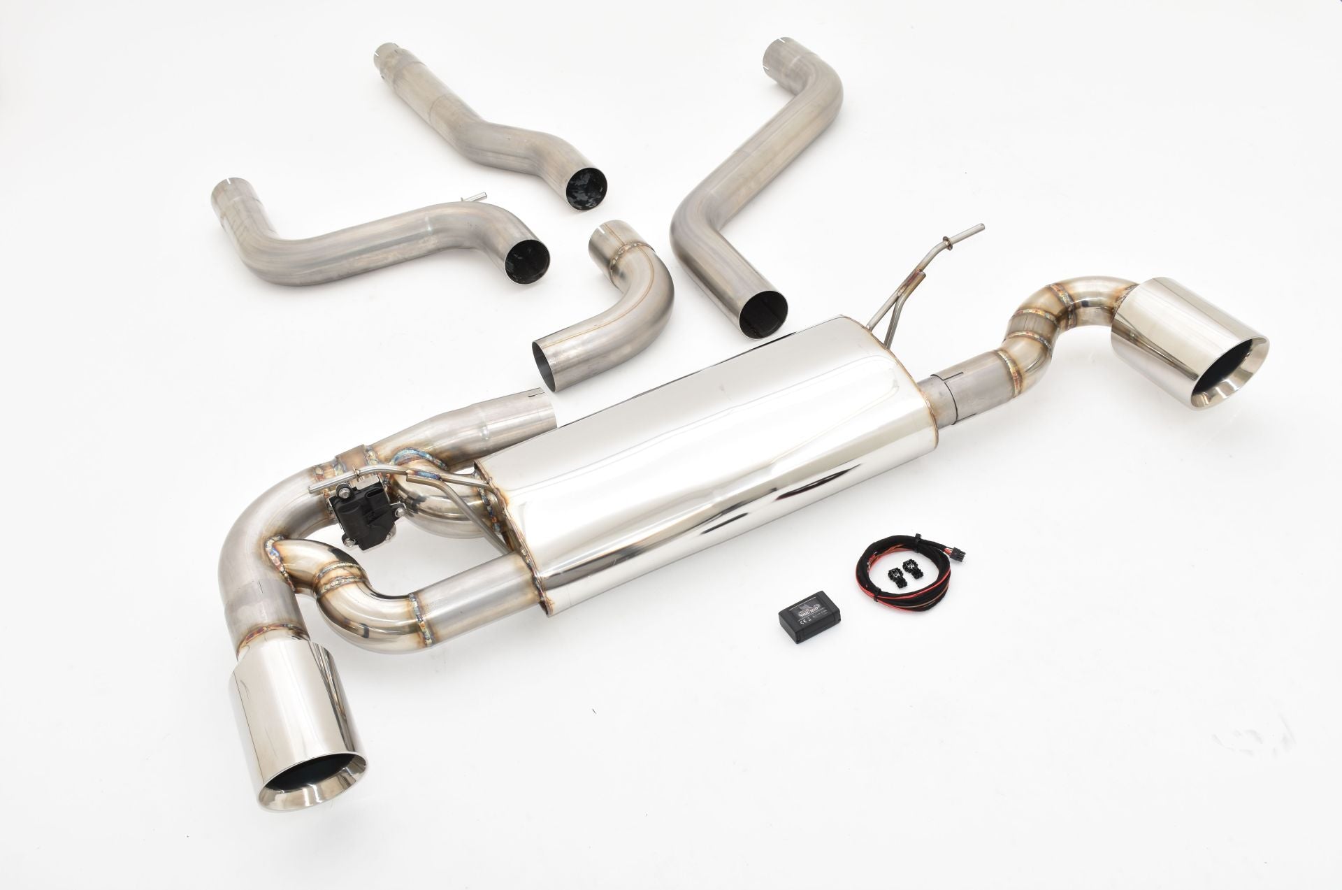 Streetbeast 76mm Duplex-Anlage Sportauspuff mit Klappensteuerung für Ford Focus