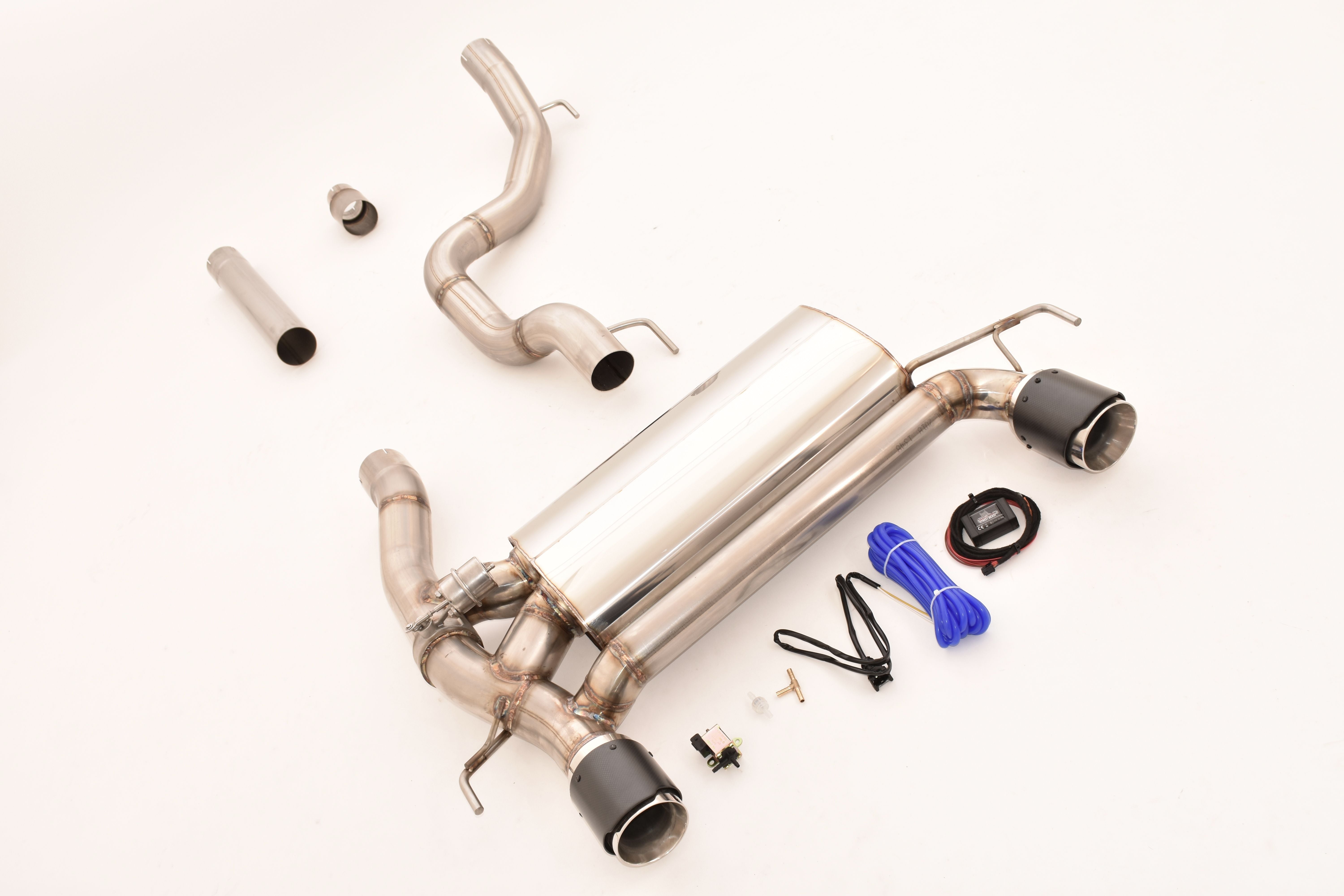 Streetbeast 76mm Duplex Sportauspuff mit Klappensteuerung für Opel Corsa E OPC