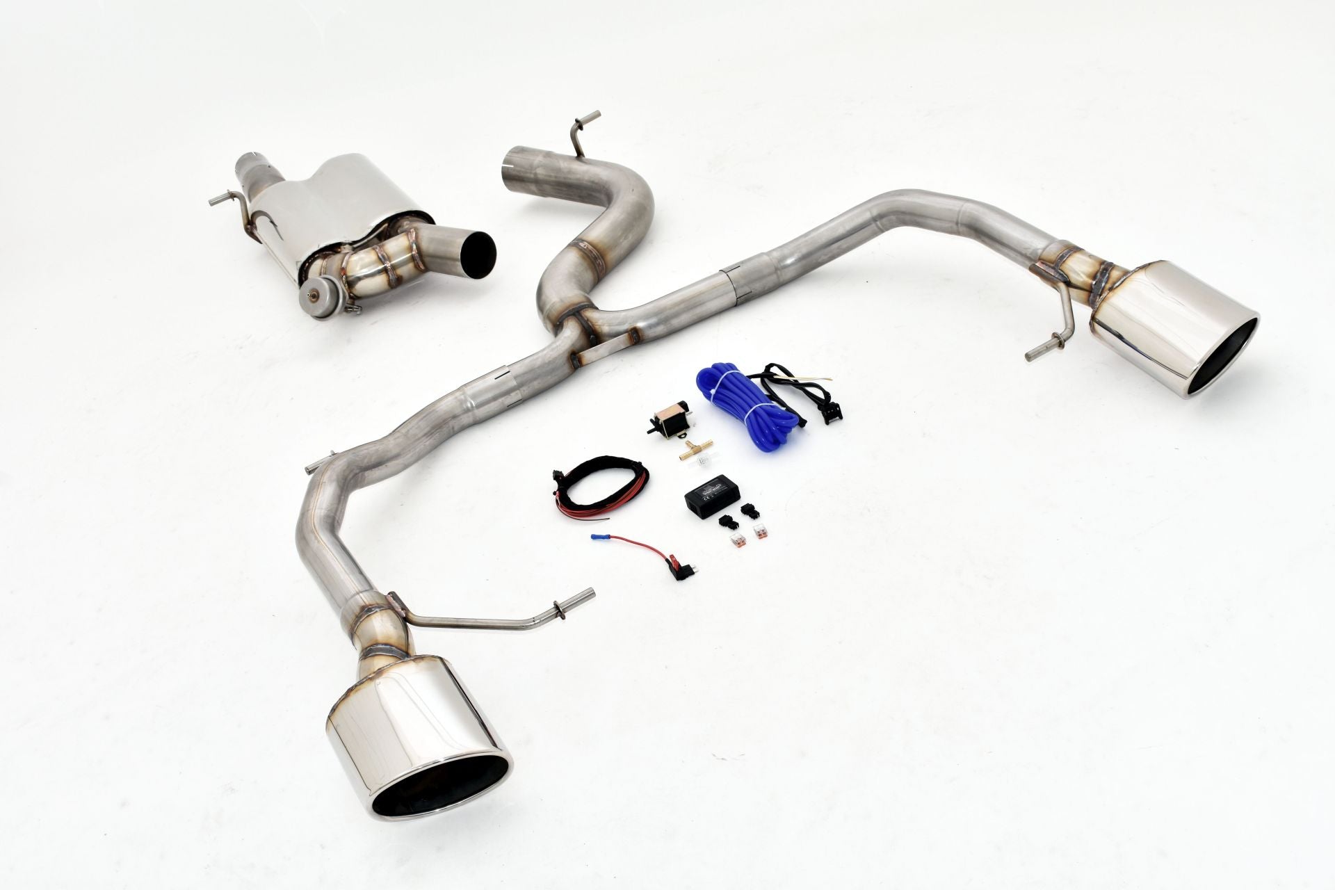 Streetbeast 76mm Duplex Sportauspuff Klappensteuerung für Seat Leon 5F Cupra