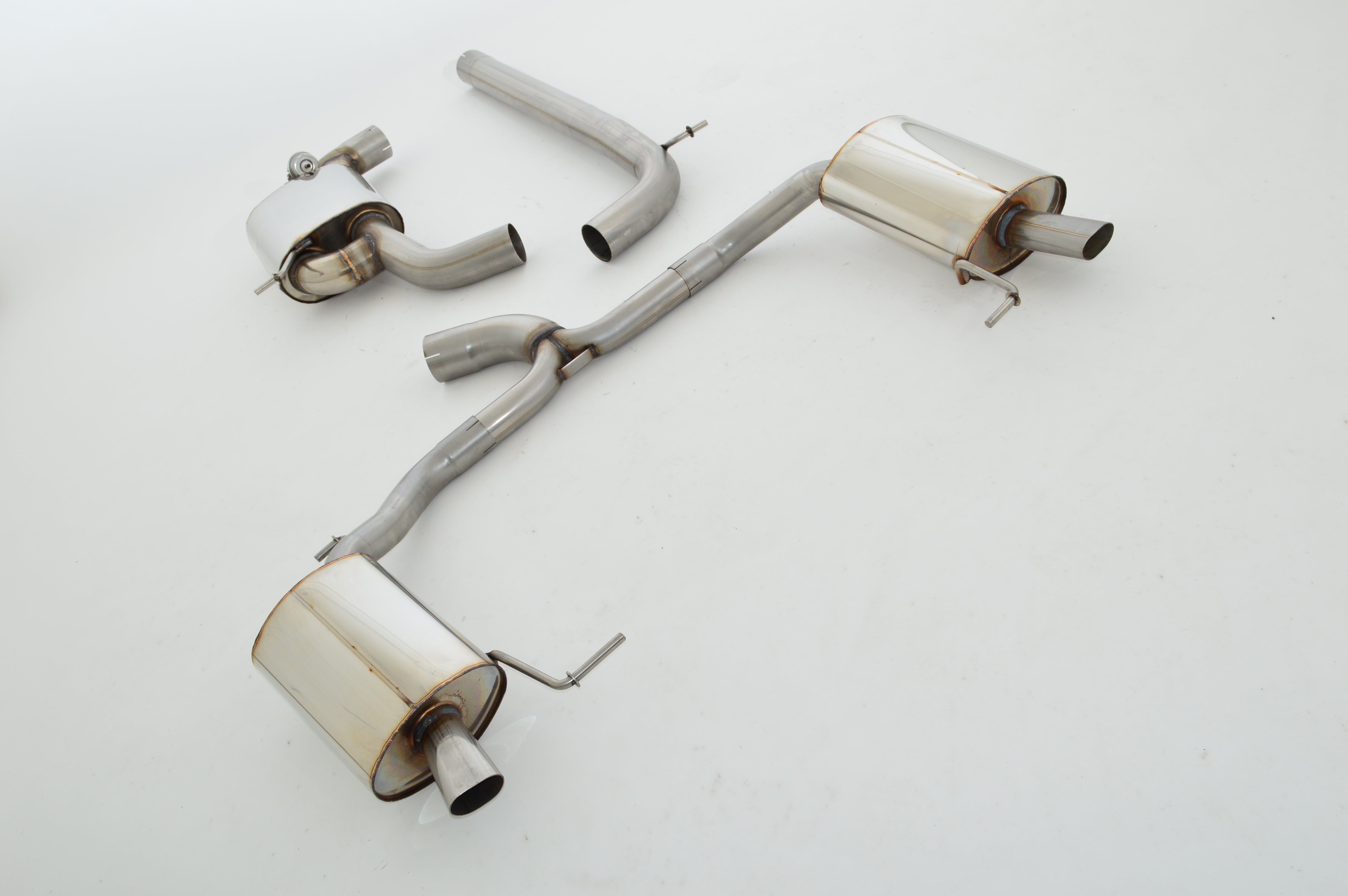 Streetbeast Sportauspuff 76mm Duplex-Anlage Klappensteuerung für Skoda Octavia