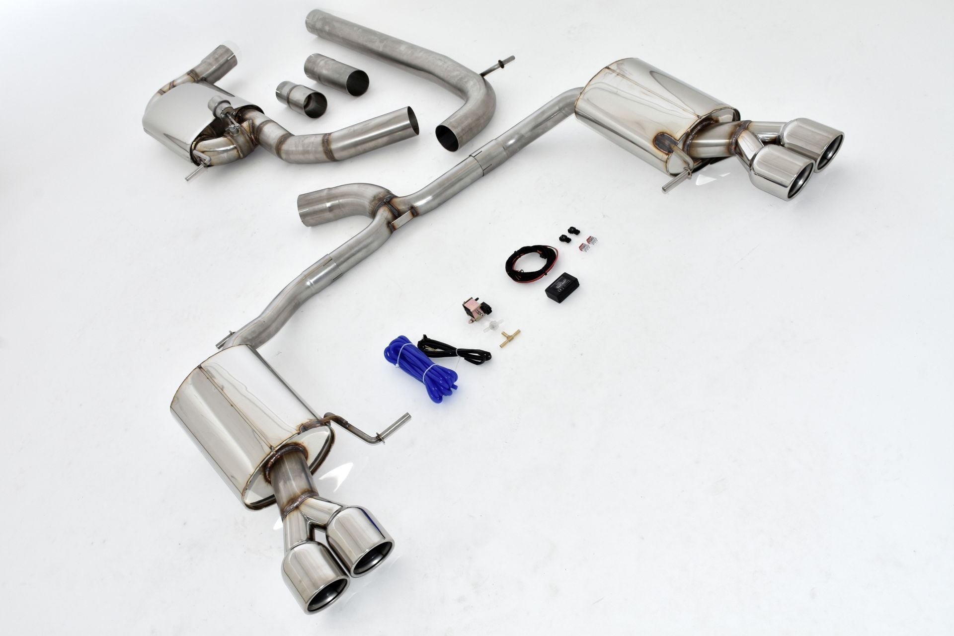 Streetbeast 76mm Duplex Sportauspuff mit Klappensteuerung für Skoda Superb 3V 3T