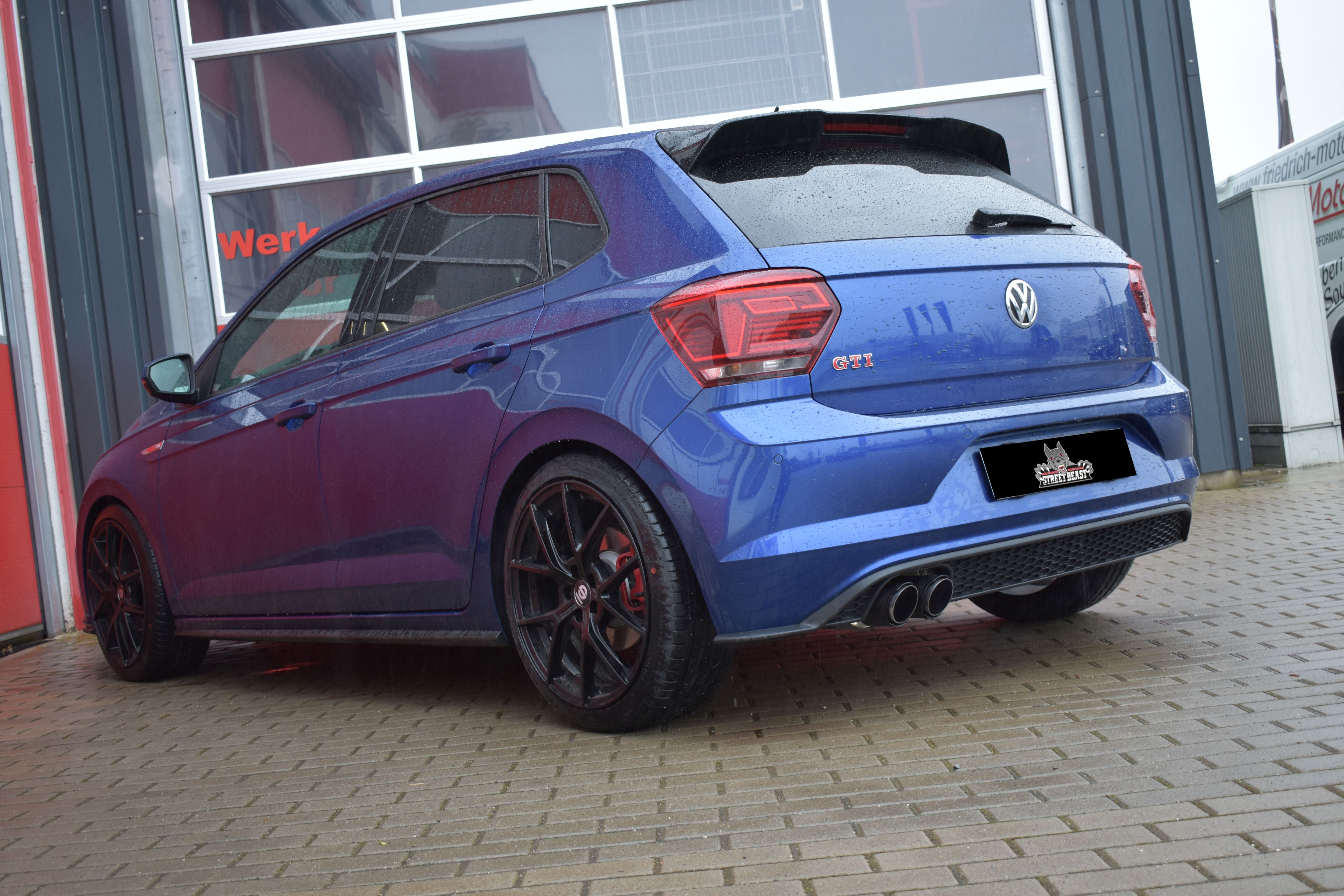 Streetbeast 70mm Sportauspuff Single-Anlage mit Klappensteuerung für VW Polo AW