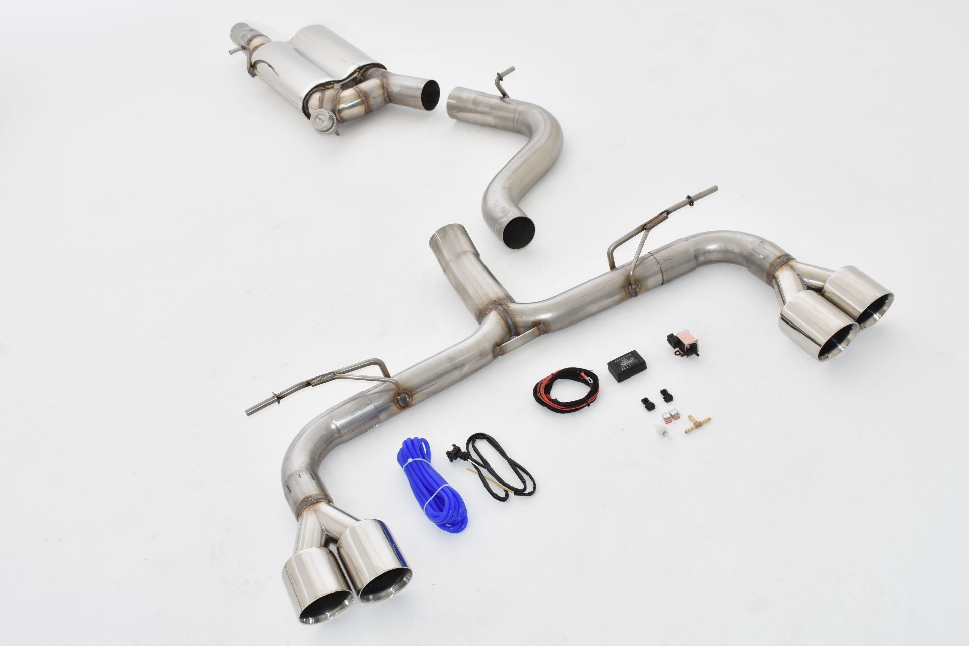 Streetbeast 76mm Duplex Sportauspuff mit Klappensteuerung für Seat Ateca Allrad