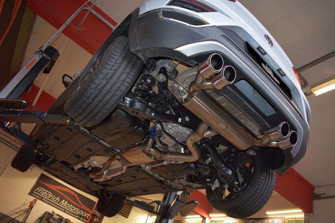 Streetbeast Sportauspuff 76mm Duplex-Anlage Klappensteuerung für VW TROC 4motion