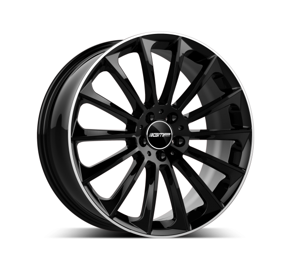 GMP Stellar  9x22 ET25 5x112 NB66.6 Black diamond