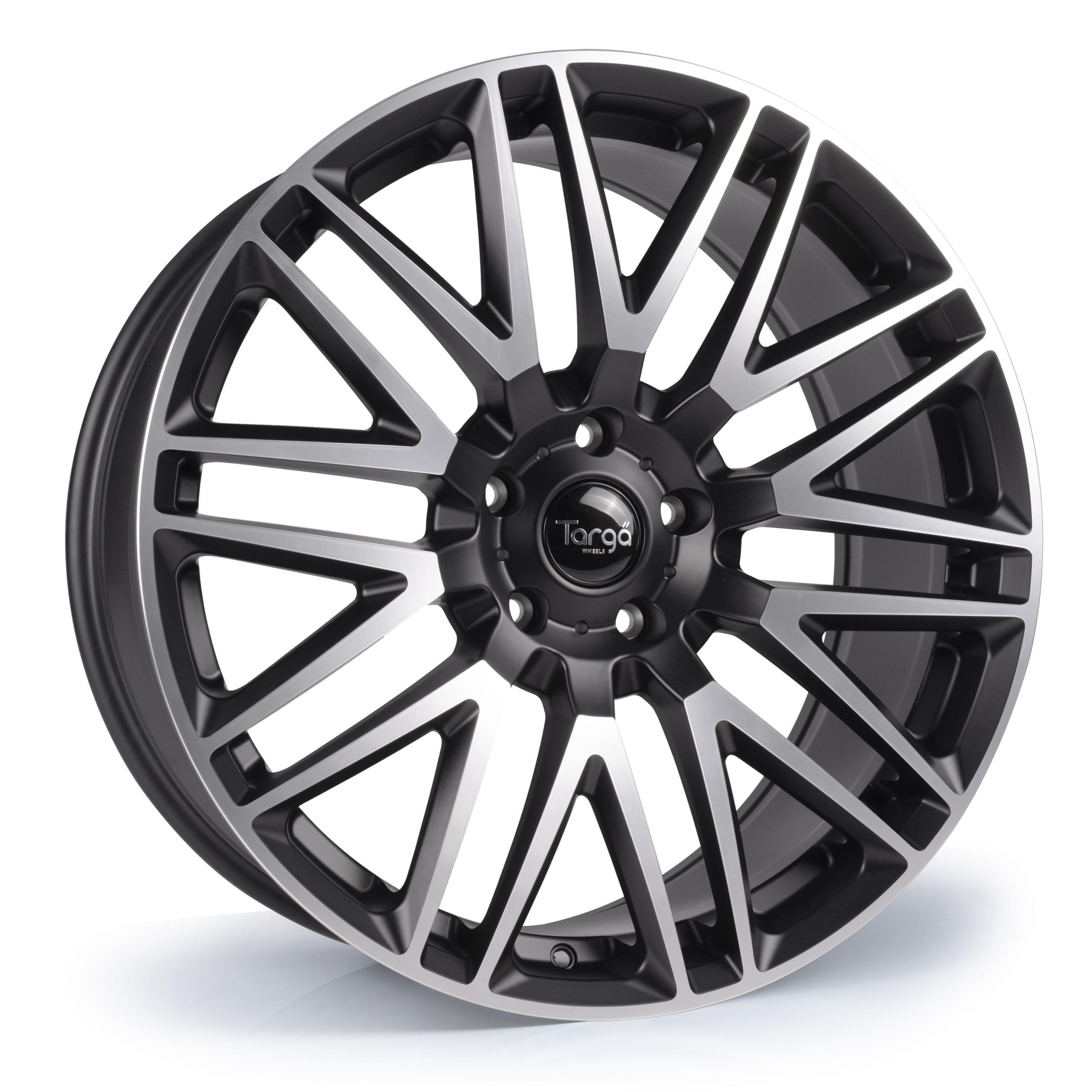 Targa TG7 9.5x22 5x114.3 ET42 CB73.1 Matt Black / Machine Face