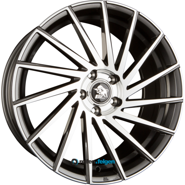 Ultra Wheels UA9-STORM 8.5x19 ET45 5x112 NB66.6 Gunmetal Polished werk91-4 8,5x19 ET45 5x112 Alufelge Gunmetal