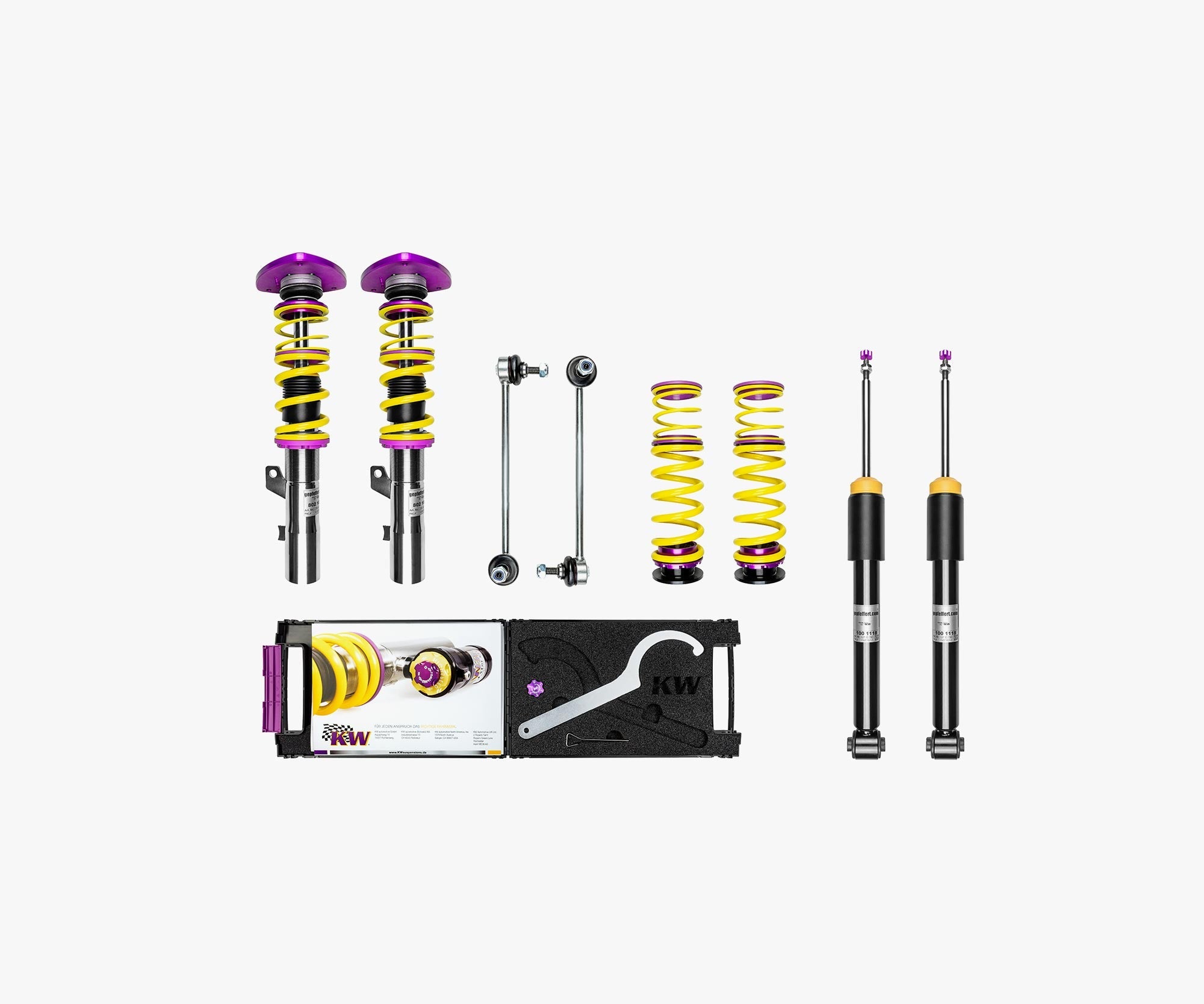 gepfeffert.com Gewindefahrwerk V2 Audi A1 (8X) / Seat Ibiza (6J) / Skoda Fabia (5J) / VW Polo (6R) (mit Sturzdomlager)