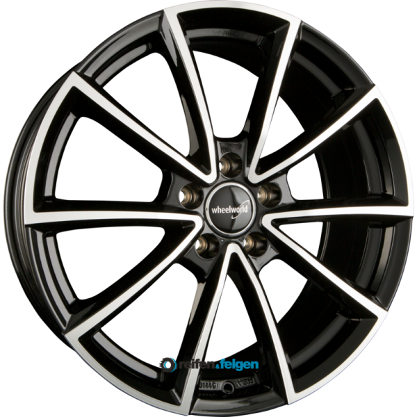 WHEELWORLD WH28 9x20 ET45 5x120 NB65.1 Schwarz Hochglanzpoliert (SP plus)