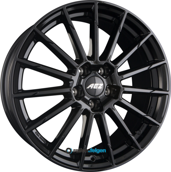 AEZ ATLANTA 7.5x17 ET51 5x100 NB57.1 BLACK - Schwarz Glänzend