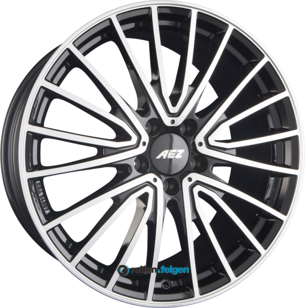 AEZ BERLIN 7.5x18 ET53 5x112 NB66.6 DARK - Black Polished