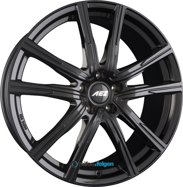 AEZ MONTREAL 7.5x18 ET45 5x108 NB63.4 BLACK - Schwarz Glänzend