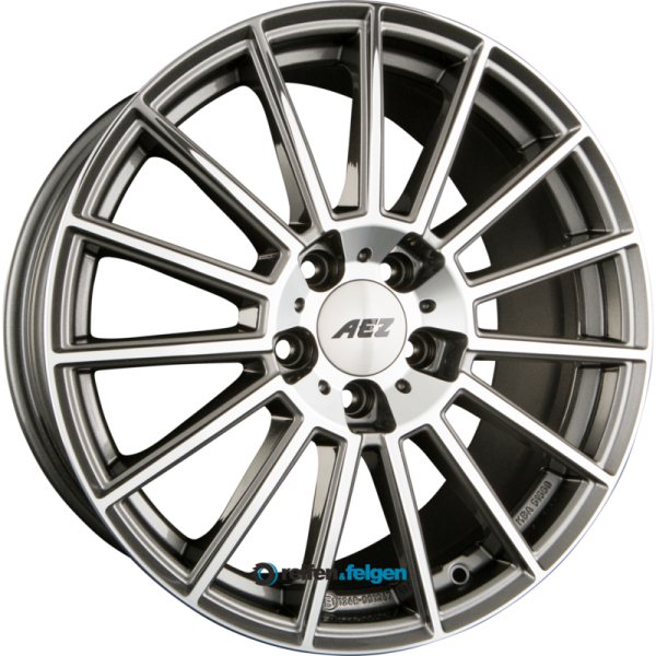 AEZ STEAM 7.5x19 ET45 5x120 NB72.6 Gunmetal Polished