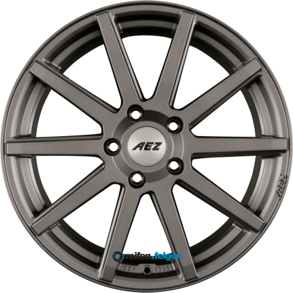 AEZ STRAIGHT 7.5x17 ET40 5x112 NB70.1 DARK Graphite Matt