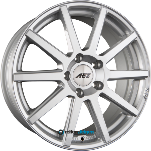 AEZ STRAIGHT 7.5x17 ET45 5x112 NB70.1 SHINE Silver