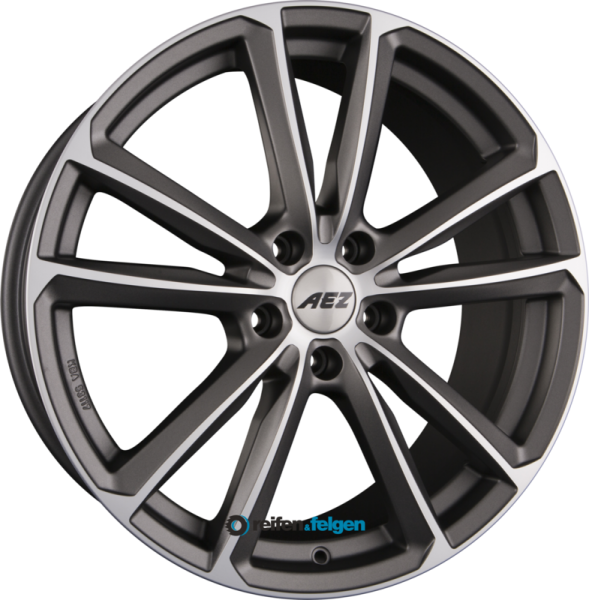 AEZ TIOGA 7.5x17 ET30 5x112 NB66.6 TITAN - Graphite Matt Polish
