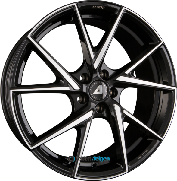 ALUTEC ADX.01 8.5x19 ET50 5x114.3 NB70.1 Diamant-Schwarz Frontpoliert