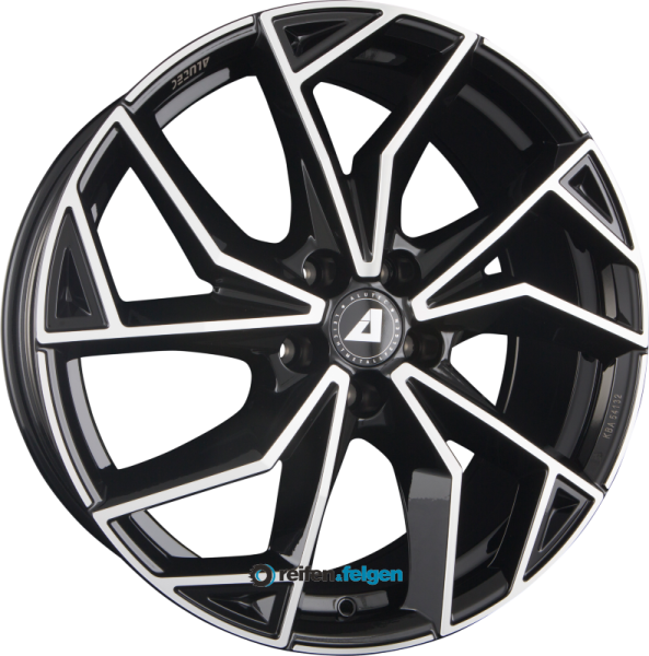 ALUTEC ADX.02 7.5x18 ET40 5x114.3 NB70.1 Diamant-Schwarz Frontpoliert